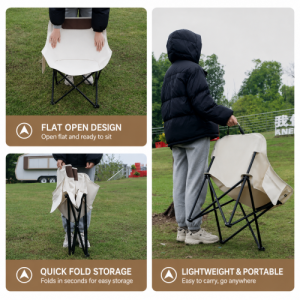 Outdoor folding chair, portable office camping gear, nap folding chair, beach chair.